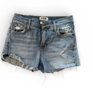 Agolde Premium Blue Denim Shorts